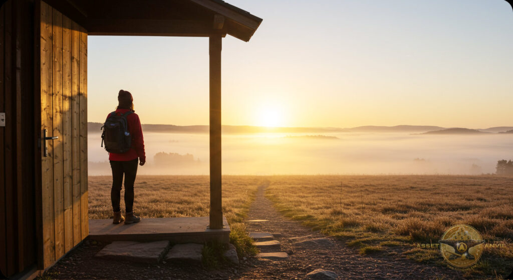 A person stands at the edge of a new beginning, ready to start their home business journey with confidence and clarity.